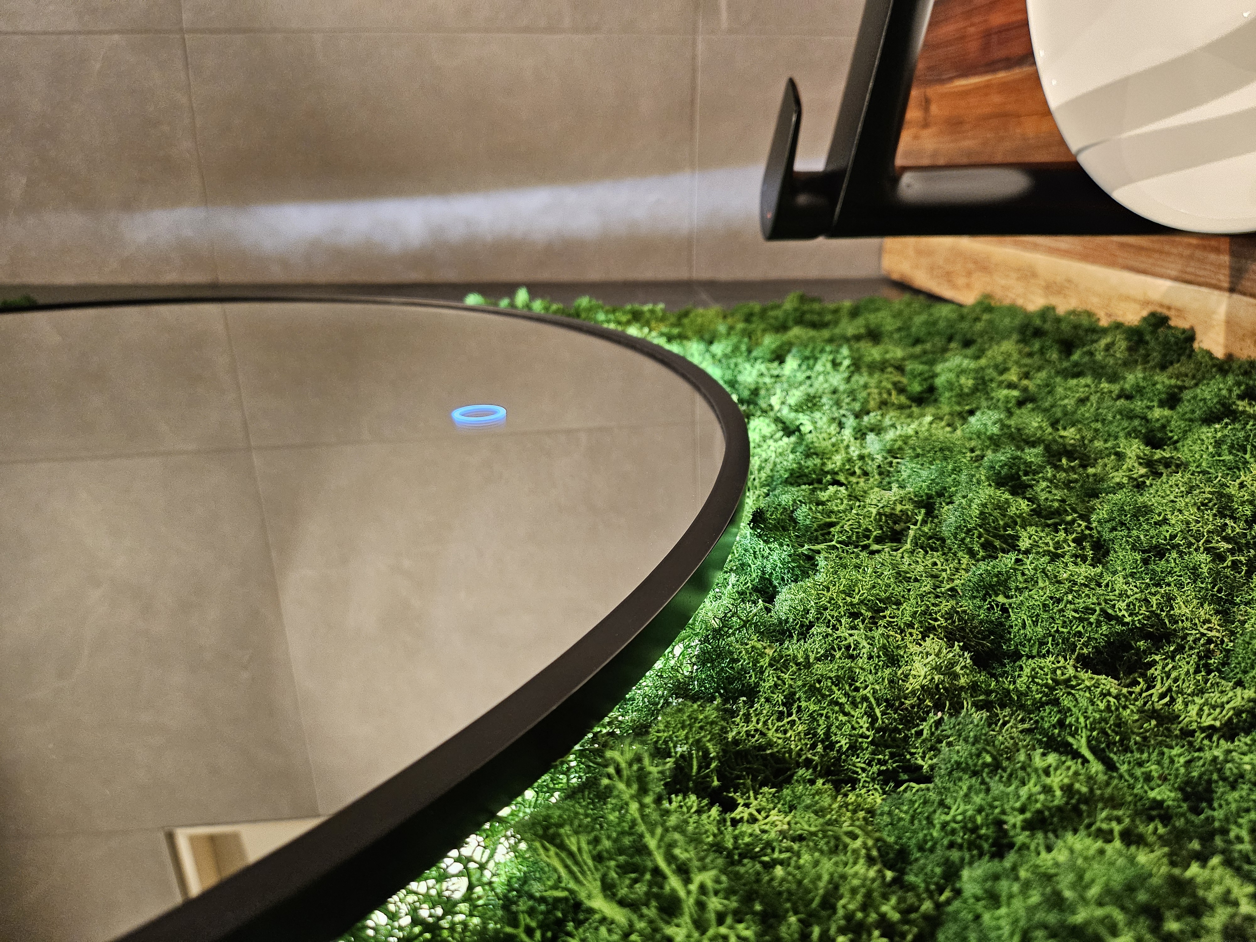 Big wall mirror(lower left edge)